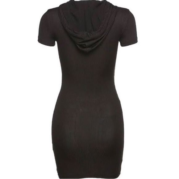 BUNDLE DEAL‼️NWT BLACK HOODED DRESS - Picture 3 of 11